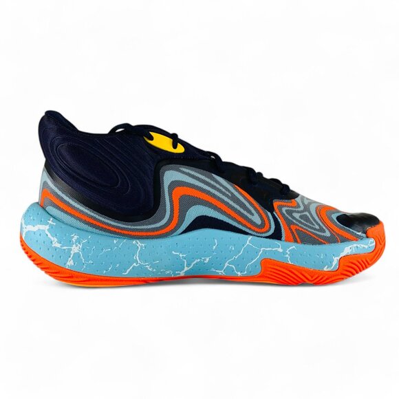 Under Armour Spawn 6 Mid E24 Navy Sky Blue Men\'s Basketball Shoes 3028336-400 main image 8